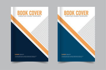 Simple layout professional look, Modern style corporate business book cover design template
