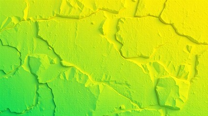 Obraz premium Abstract artistic texture featuring cracked patterns in a subtle gradient from green to yellow