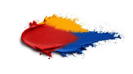 Red, Yellow, and Blue Paint Swirl 