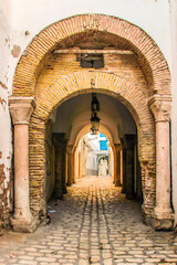 A street in Medina in Tunis, Tunisia