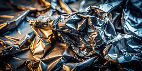 Car Crash Wrinkles: Abstract Metal Deformation Texture