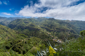 mountain landscape. Valsendero valley at the top of Gran Canaria. Valleseco. Canary islands. Spain