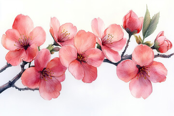 Pink blossom of sakura