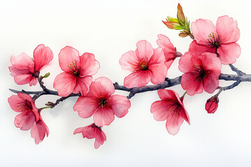 Pink blossom of sakura