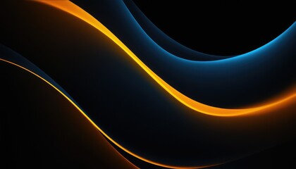 Fototapeta premium Abstract orange wave background design 7
