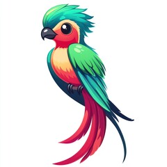 Obraz premium Vibrant Tropical Parrot Bird Colorful Feathers