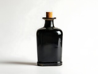 glass of orange juice silhouette with straw and slice of orange