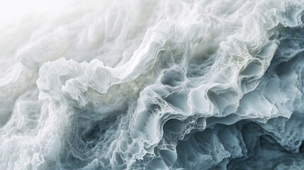 Obraz premium Abstract Textured Landscape: A Symphony of Blues and Whites