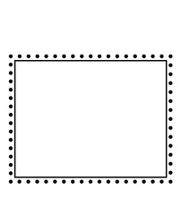 Square frame clip art design on plain white transparent isolated background for card, shirt, hoodie, sweatshirt, apparel, tag, mug, icon, poster or badge