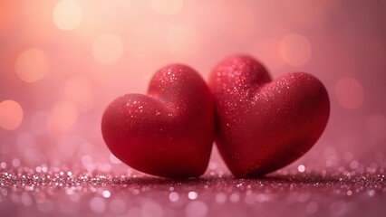 Pink Heart Shape with Love and Romance Design