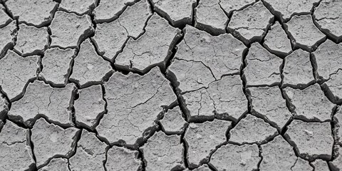 Extreme Drought Dry Cracked Earth Texture Background