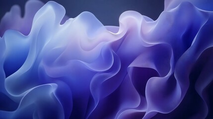 Obraz premium Abstract Blue and Purple Swirls: A Serene Digital Art