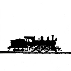 steaming pizza slice silhouette with dripping cheese