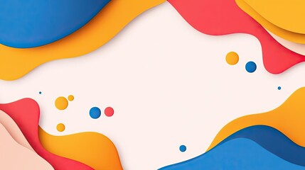 Naklejka premium Splash abstract background idea. Vibrant abstract background with colorful waves and shapes for creative design projects.