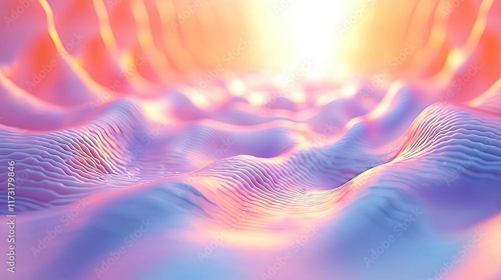 Poster splash abstract background idea. a vibrant abstract surface illuminated by soft, glowing light in pa