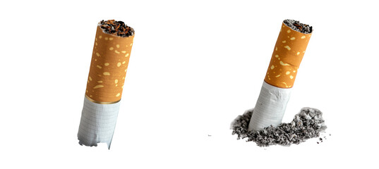 Cigarette on Transparent Background for Stock Use