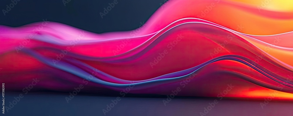 Poster splash abstract background idea. vibrant waves of color representing fluid motion and digital art.