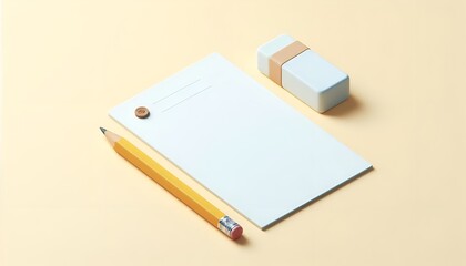 notebook and pencil