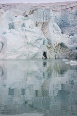 View of Islandis glacier in Qalerallit fjord (South Greenland)	
