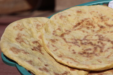 Moroccan Traditional Bread, Amazigh Bread Close Up