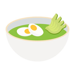 Flat Vector Illustrated Healthy and Balanced Meals