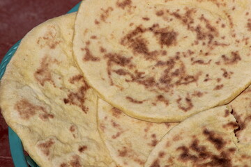 Moroccan Traditional Bread, Amazigh Bread Close Up