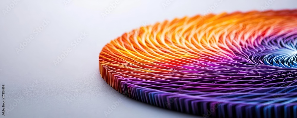 Poster feather abstract background concept. colorful abstract design showcasing intricate patterns and vibr