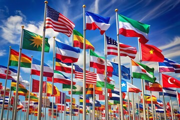 Diverse World Flags: High-Resolution Photo Set, Perfect for Design Projects