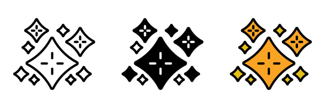 Sparkles are magical symbols of excitement, representing the glowing joy and wonder of love and special moments.