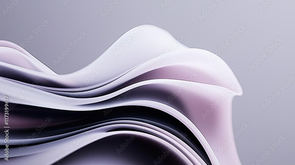 Poster smoke abstract background idea. abstract smooth curves in soft colors create a modern and stylish ba