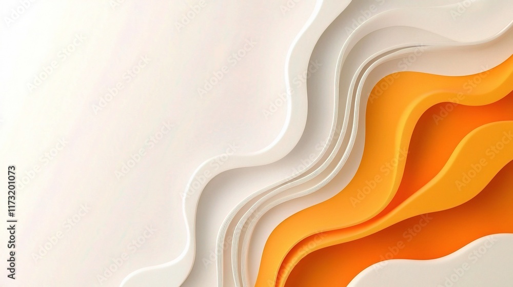 Poster colorful abstract business background in 3d simple style