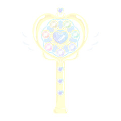 魔法少女の変身⭐︎ジュエリージェムステッキ★PNG