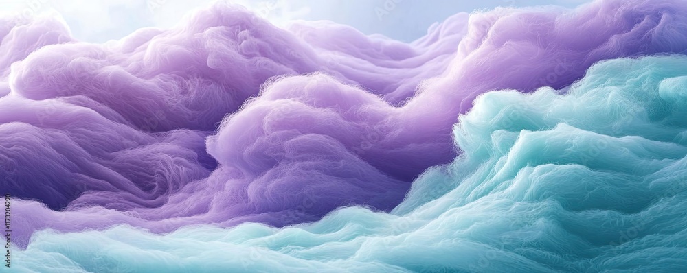 Poster soft abstract background concept. beautiful purple and teal abstract clouds creating a serene and dr