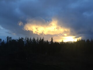 Beautiful Evening sunset sky