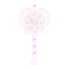 魔法少女の変身⭐︎ジュエリージェムステッキ♪PNG