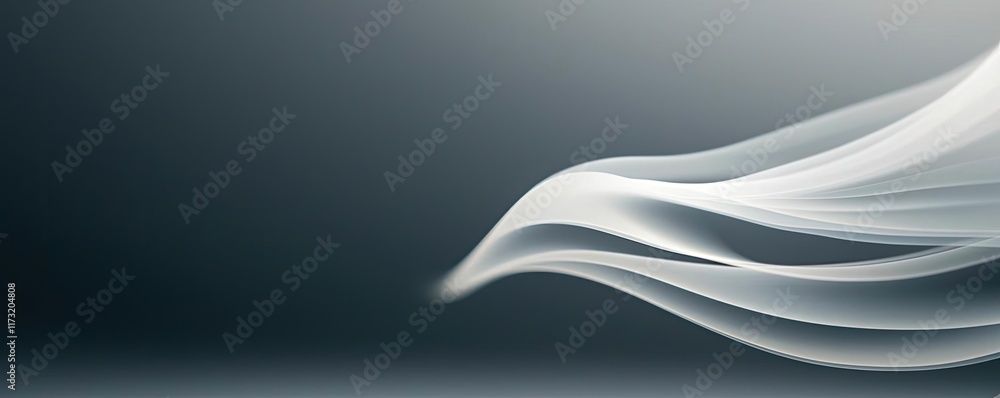 Poster smoke abstract background idea. abstract soft flowing wave design in soft gray tones, ideal for back