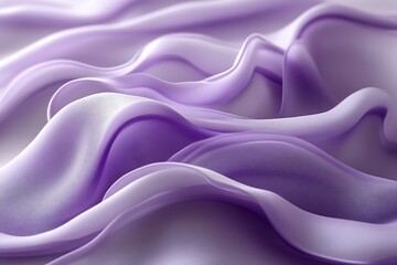 Fototapeta premium Abstract lavender fabric waves, flowing texture.