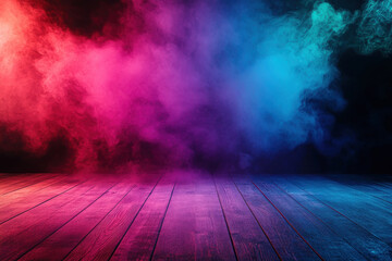 Colorful multicolored smoke background with vibrant hues and texture