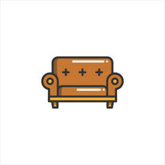 sofa isolated on white background