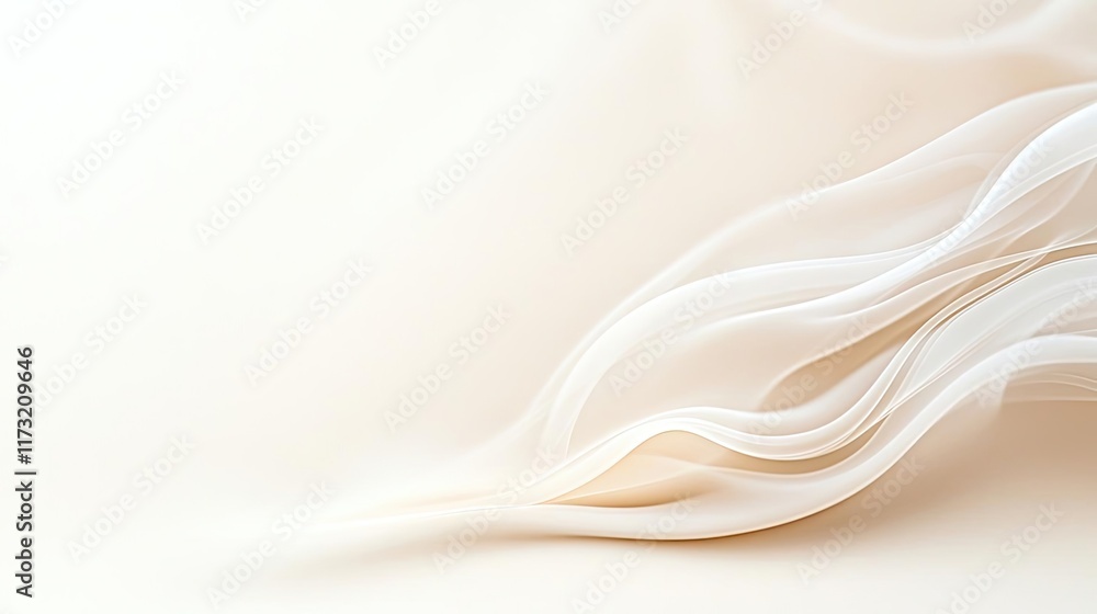 Poster smoke abstract background idea. elegant flowing white fabric creating a soft and dreamy atmosphere.