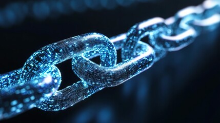 Digital Security Concept with Blockchain and Locks for Protection