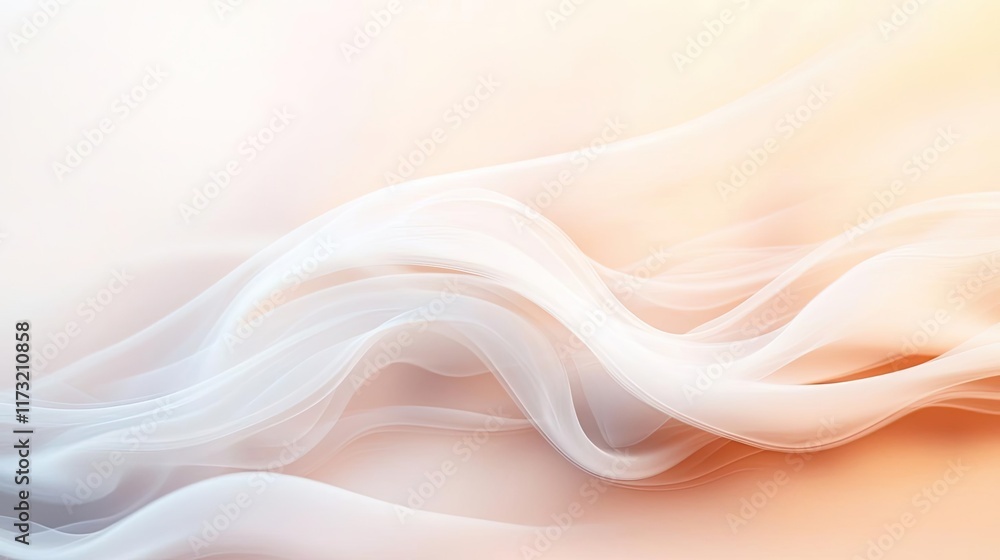 Poster smoke abstract background idea. soft, flowing abstract fabric patterns in pale colors creating a tra