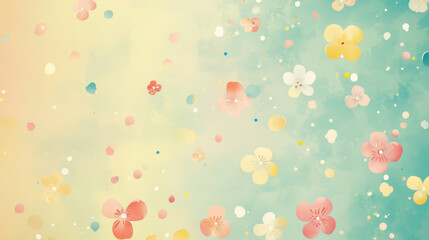 Pastel Floral Dream: Soft, dreamy background with pastel flowers and soft color palette. Perfect for feminine designs and spring themes. 