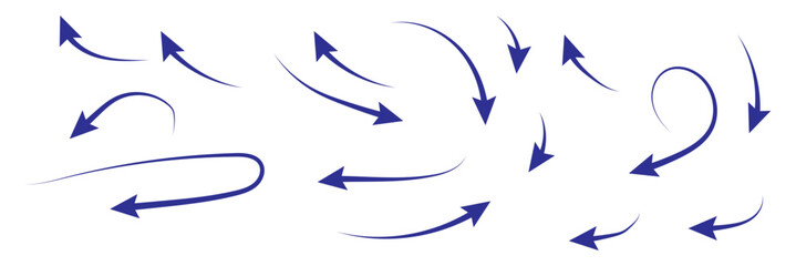 Black arrows. Turn Right signs