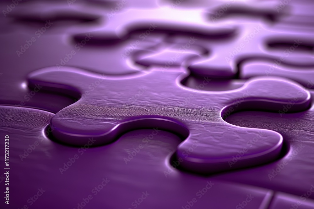 Poster creative puzzle piece close-up abstract design graphic art studio environment macro view conceptual 
