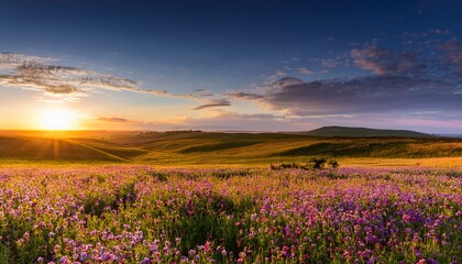 Fototapeta premium 心休まる花畑の風景