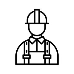 Construction Worker Vector Icon