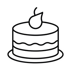 piece of cake with cherries