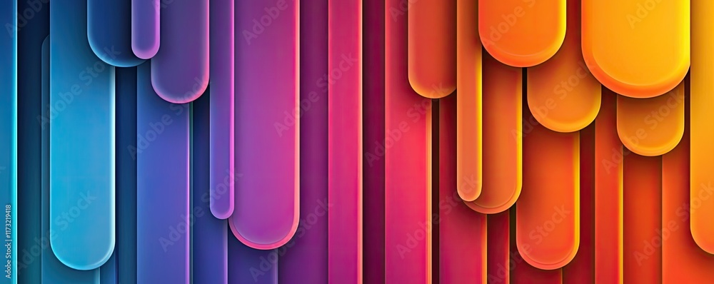 Aufkleber neon abstract background concept. vibrant abstract design with colorful fluid shapes and flowing gra