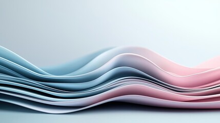 Obraz premium Pastel abstract background idea. Abstract wavy layers in soft colors, perfect for backgrounds or design projects.